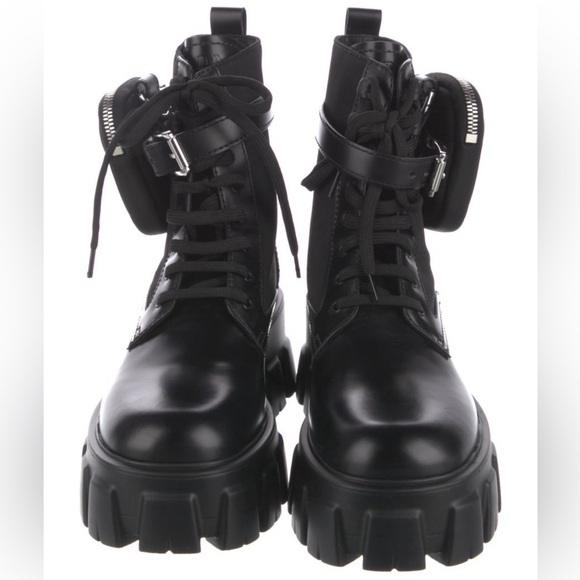 🇮🇹 PRADA Combat Military Boots *Authentic - Picture 3 of 5